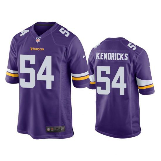 Men Minnesota Vikings #54 Eric Kendricks Nike Purple Game Retired Player NFL Jersey->minnesota vikings->NFL Jersey